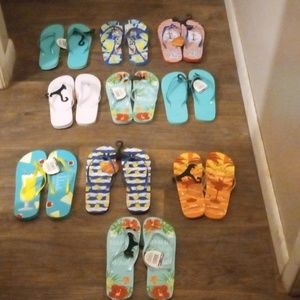 Women's flip flop bundle size 7/8 nwt